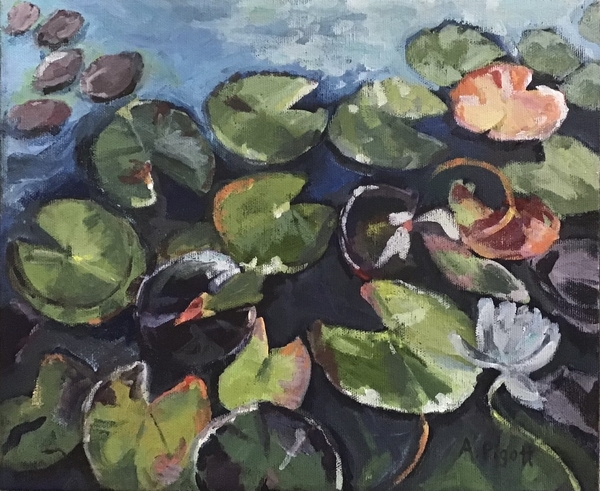 Green Water Lilies