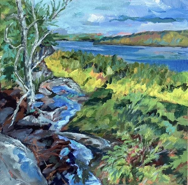 Sunlit Trees, Rock Lake
